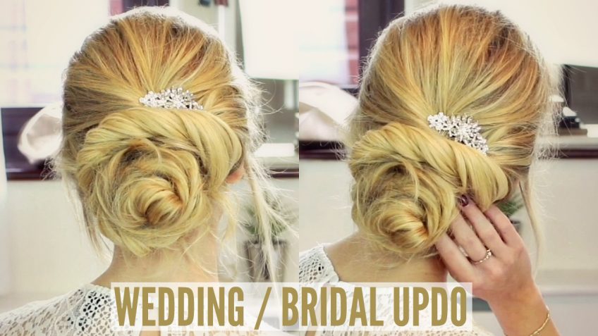 beautiful bridal bun tutorial