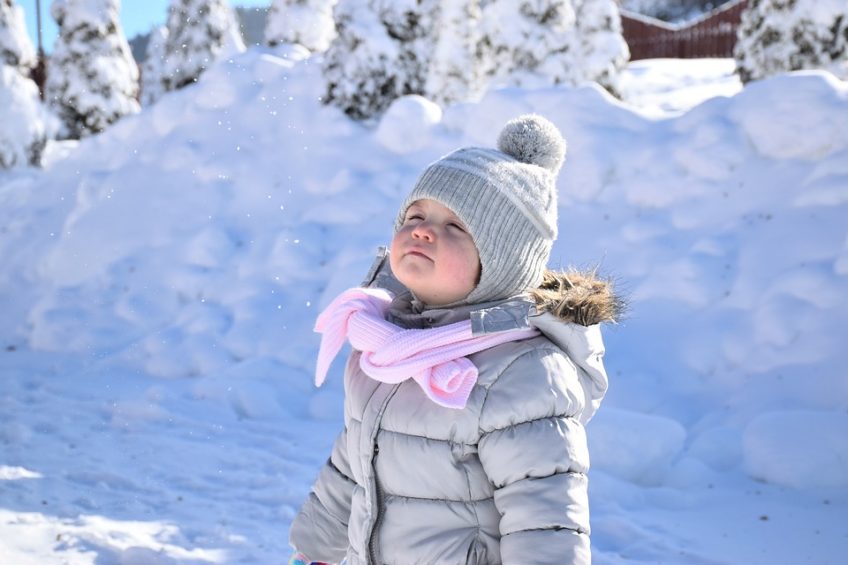 Various types of winter jackets for girls