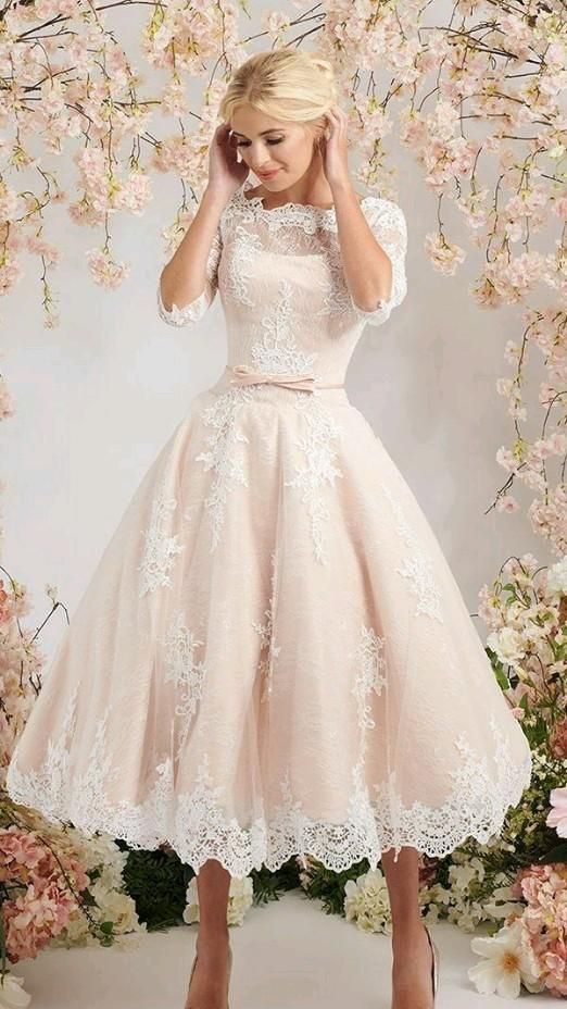 tea length wedding dress
