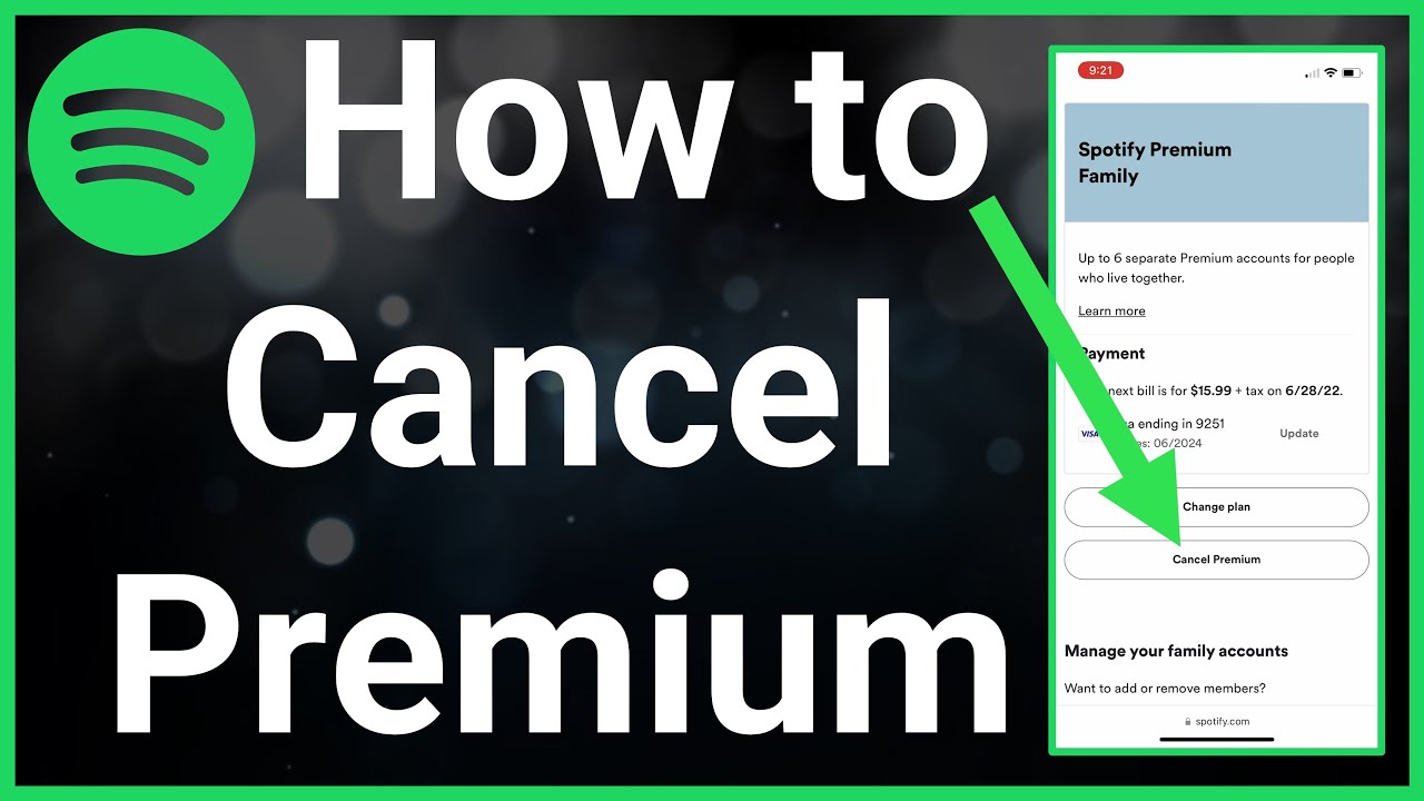 how to cancel spotify premium